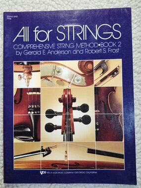 Kjos All for STRINGS Book 2 String Bass Comprehensive Method Anderson Frost